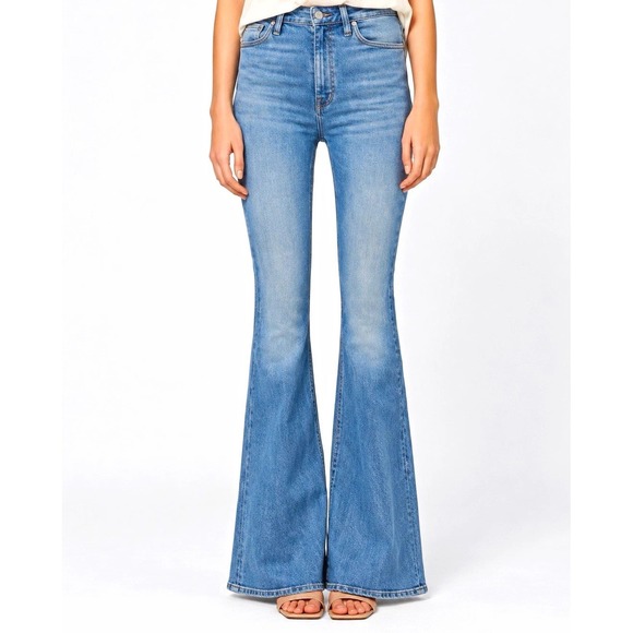 Hudson Jeans Denim - Hudson Holly Flare Jeans 27 Light Wash High Rise 32" Inseam